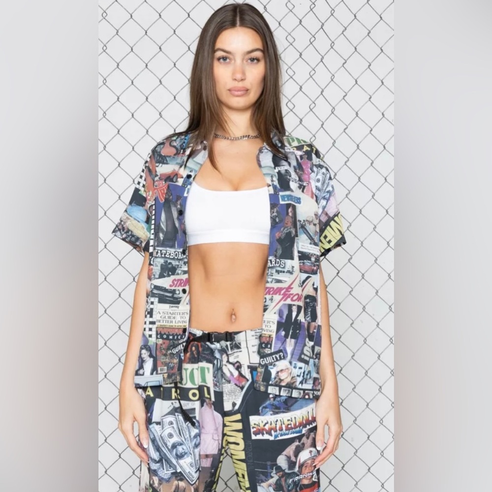 Frankie Collective F1 Knock Out Button Down Shirt and Knock Out Buckle Pant SET